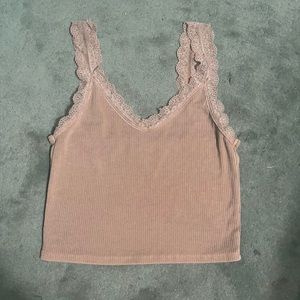 Lace Cropped Tank Top